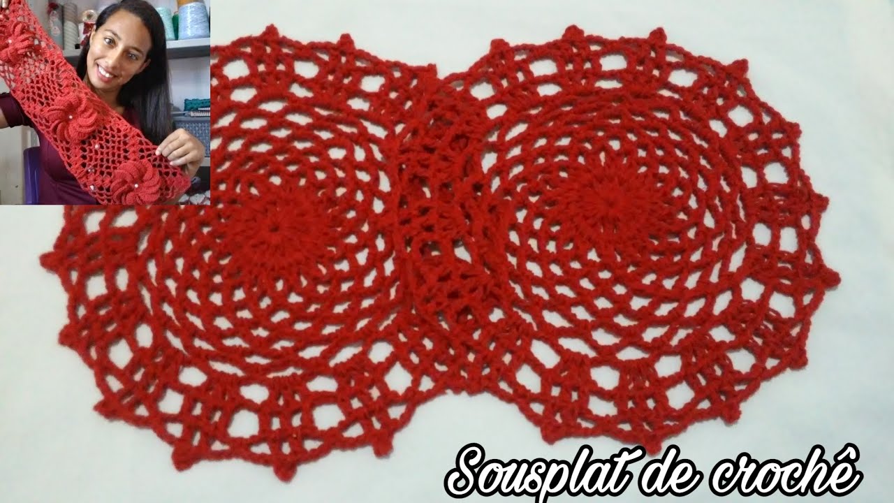 Crochet sousplat model Elaine