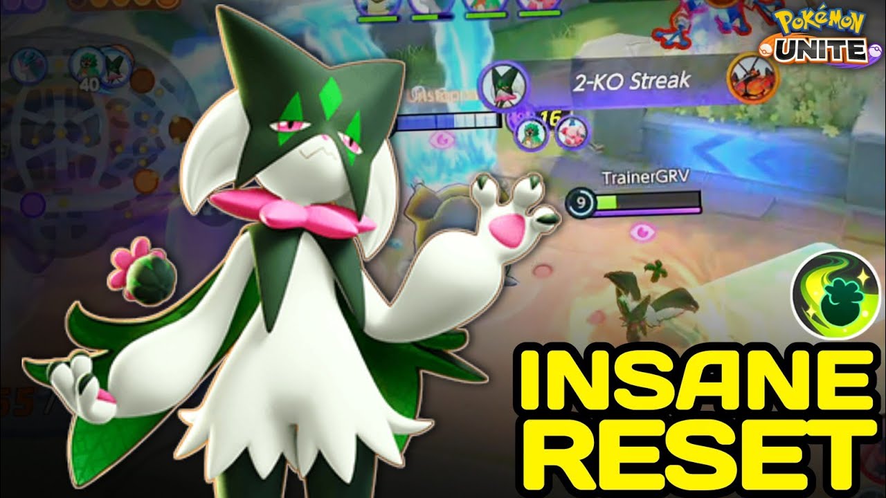 Insane Resets 🤯 Flower Trick Meowscarada after so long time 😌 Pokemon Unite - NINZA PLAYS