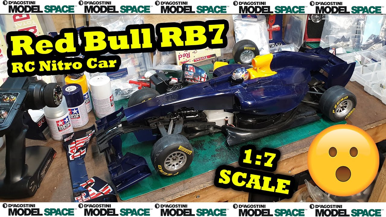 Build the Red Bull RB7 Remote Controlled Model Car - ModelSpace KYOSHO - Unboxing [1:7 RC Nitro]
