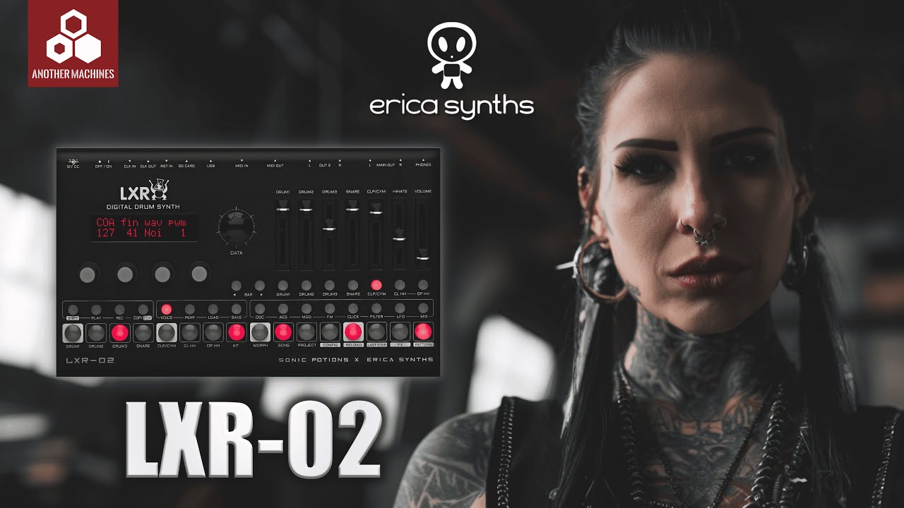 🎛️ Erica Synths LXR-02 Techno Project #13 – 16 Kits + 16 Patterns | Hypnotic & Industrial Techno