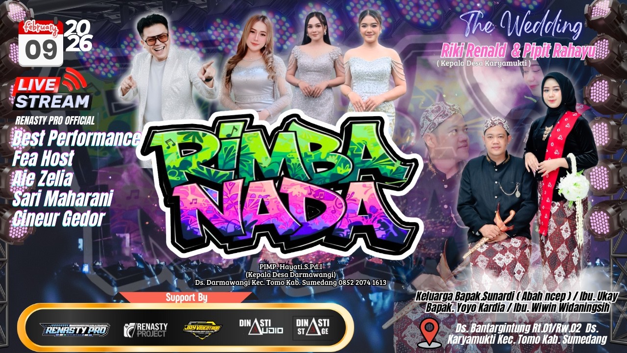 🔴LIVE RIMBA NADA EDISI 9 FEBRUARI 2026 LIVE DS BANTARGINTUNG KARYAMUKTI  KEC. TOMO KAB. SUMEDANG