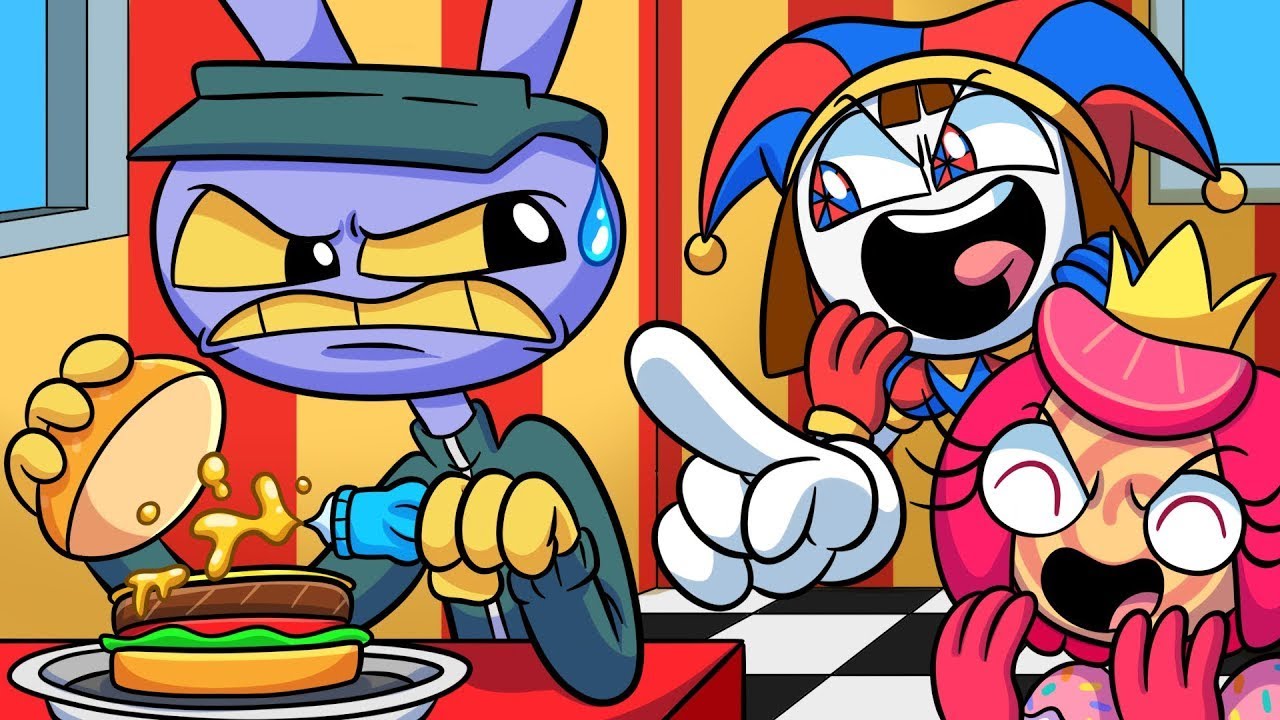 JAX EN MCDONALDS! The Amazing Digital Circus Animación NO OFICIAL