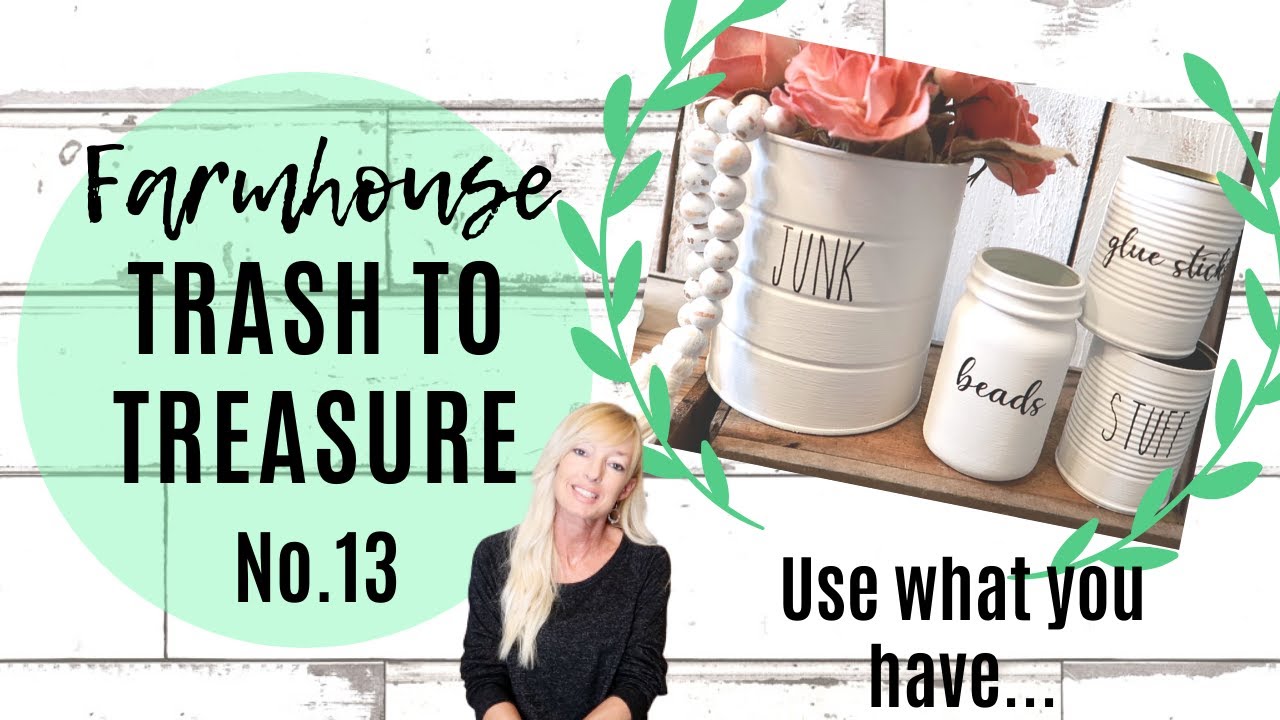 TRASH TO TREASURE DIYS 🌿 BOHO | FARMHOUSE | SHABBY CHIC PINTEREST INSPIRED UPCYCLES🌿AND PLANT LOVE
