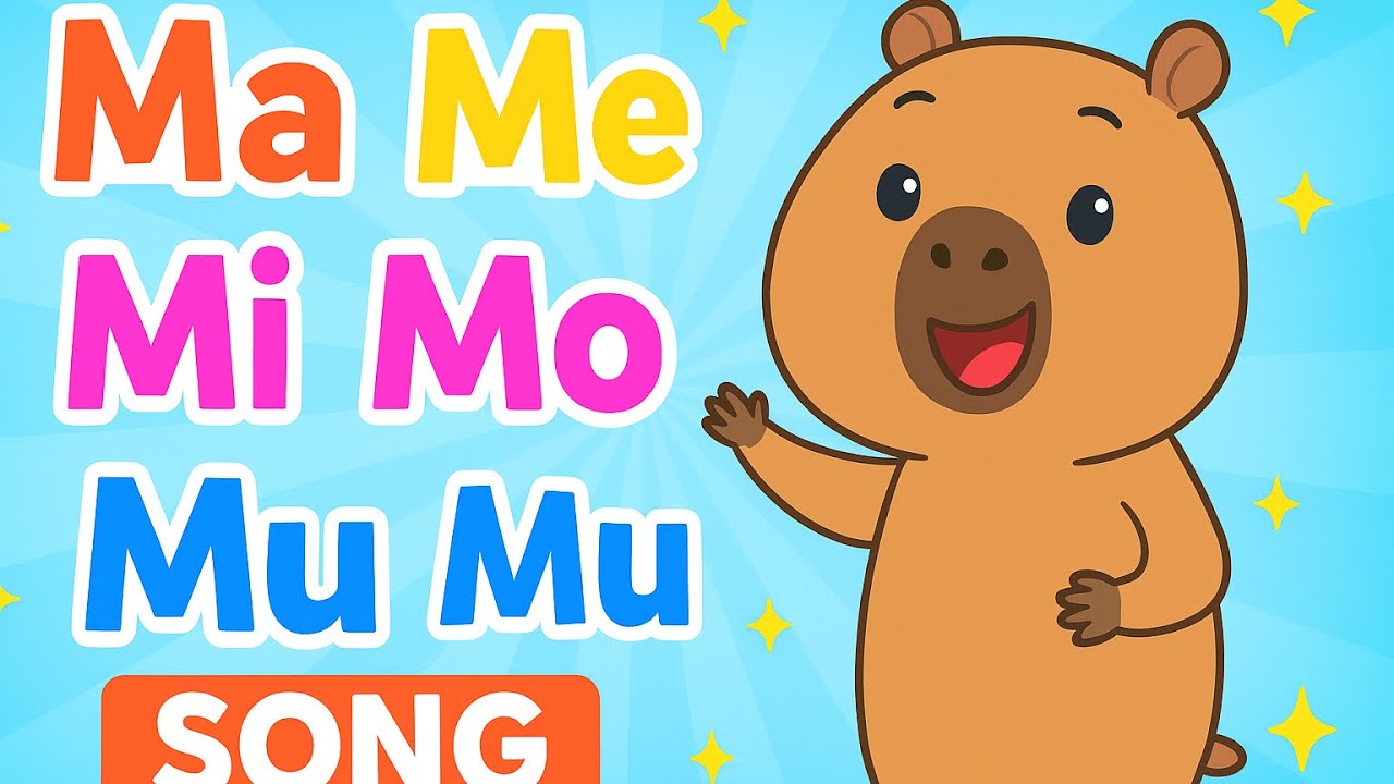 🎵 Aprende MA ME MI MO MU con el Capibara 🐹 | Canción Infantil Educativa| Kids Rud