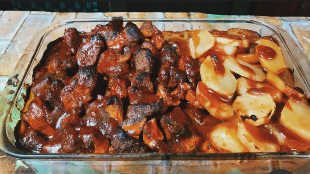 Carnes  MIXTA BBQ al Horno - CARNES MIXTA A LA BARBACOA AL HORNO