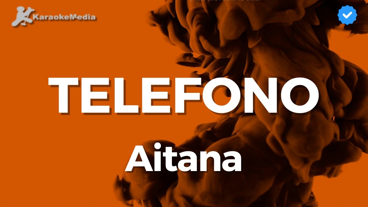 Aitana - Teléfono - Karaoke Instrumental | LETRA