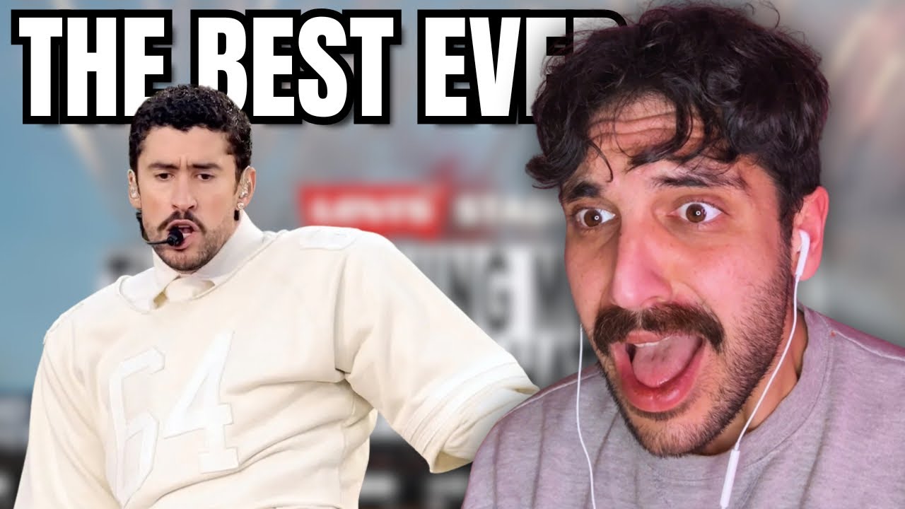 LIVE REACTION First Time Hearing Bad Bunny: Super Bowl Halftime