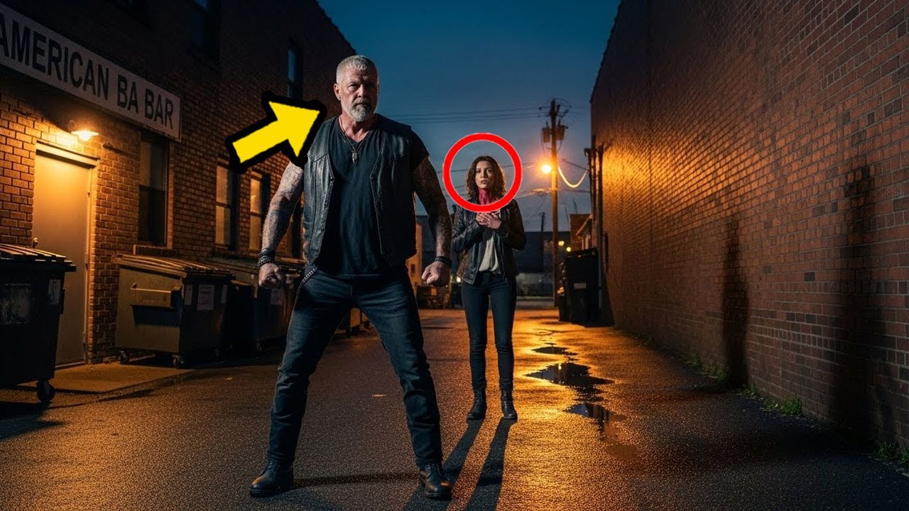 Ein einsamer Biker fand eine Frau, die hinter einer Bar angegriffen wurde – Was er als Nächstes tat,
