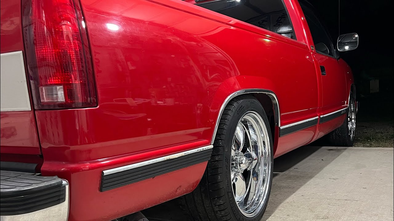 Установка японского комплекта для занижения задней части кузова на мой Silverado OBS Long Bed 199...