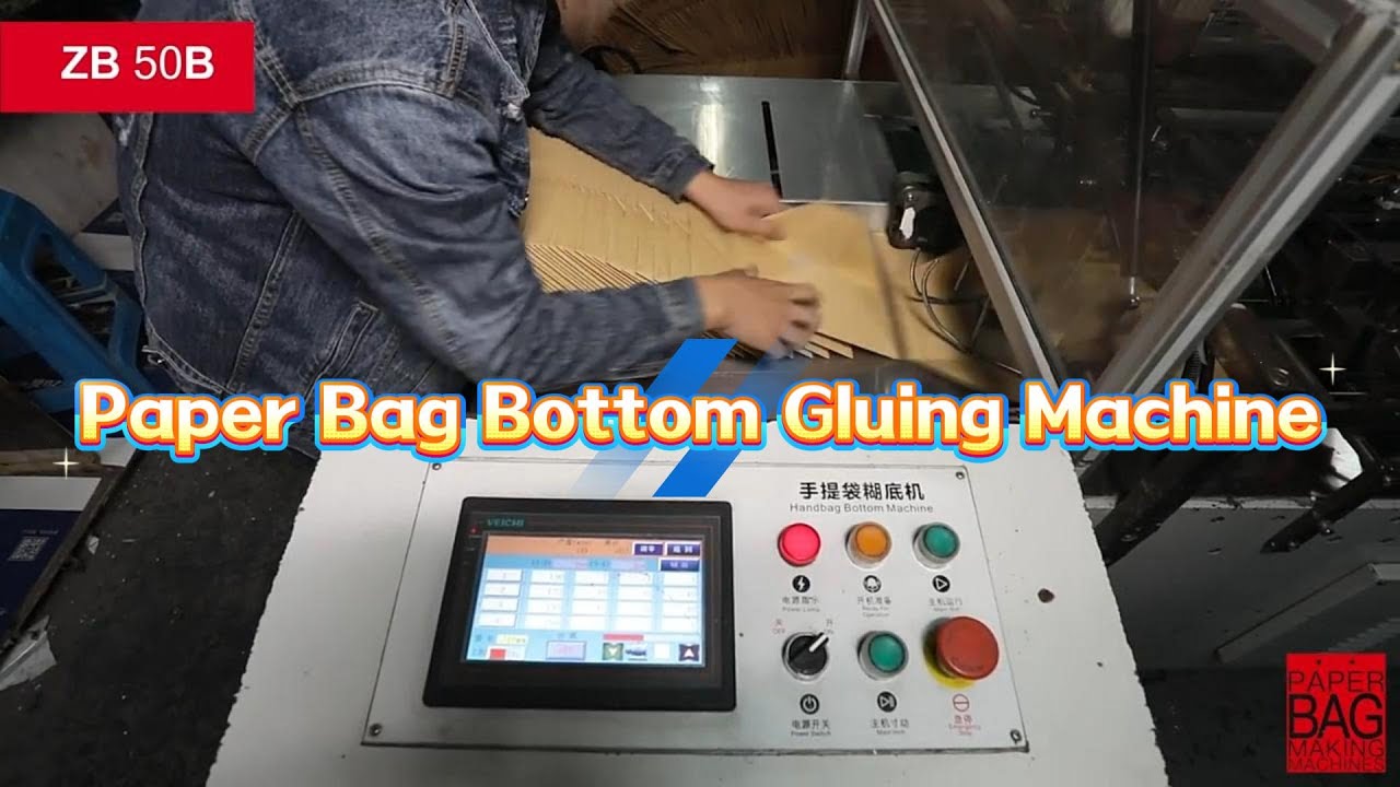 ZB-50B Paper Bag Bottom Gluing Machine