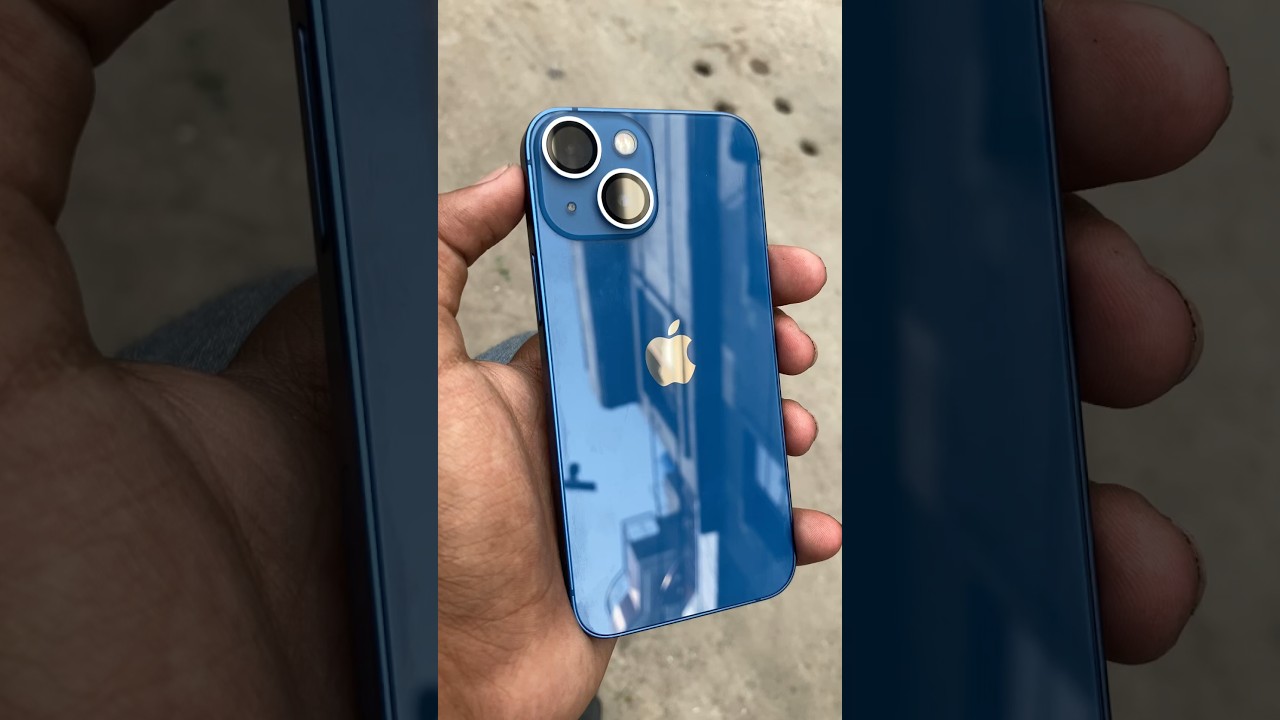 iphone 13 mini amazing 🤩 blue colour #short # iPhone