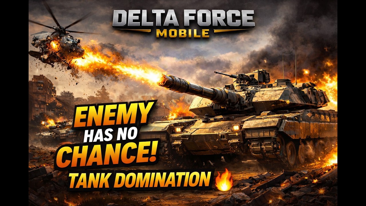 Delta Force Mobile Gameplay – Enemy Don’t Have a Chance With My Tank! 🔥 Epic Tank Battle