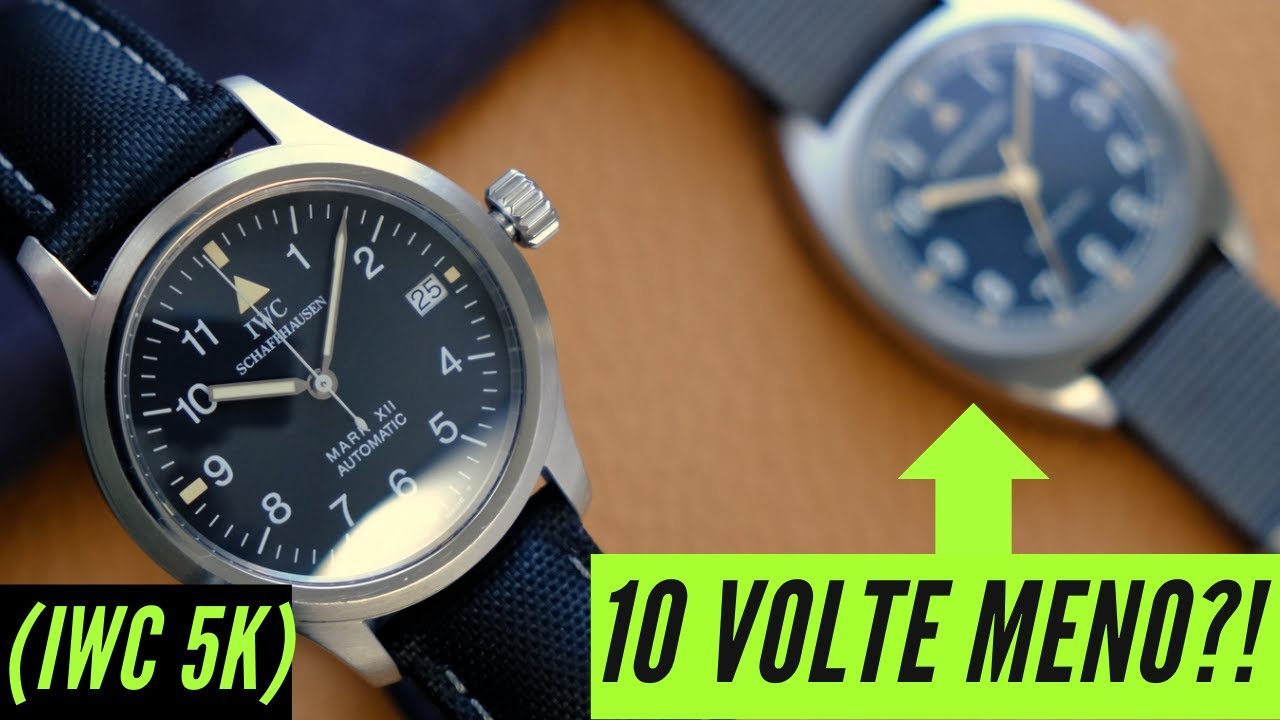 Perchè questo orologio costa 10 volte meno di questo IWC da 5mila €?