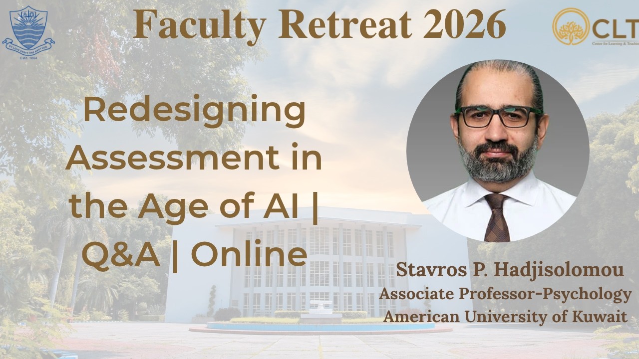 Redesigning Assessment in the Age of AI | Q&A | Online: Stavros Hadjisolomou | Faculty Retreat 2026