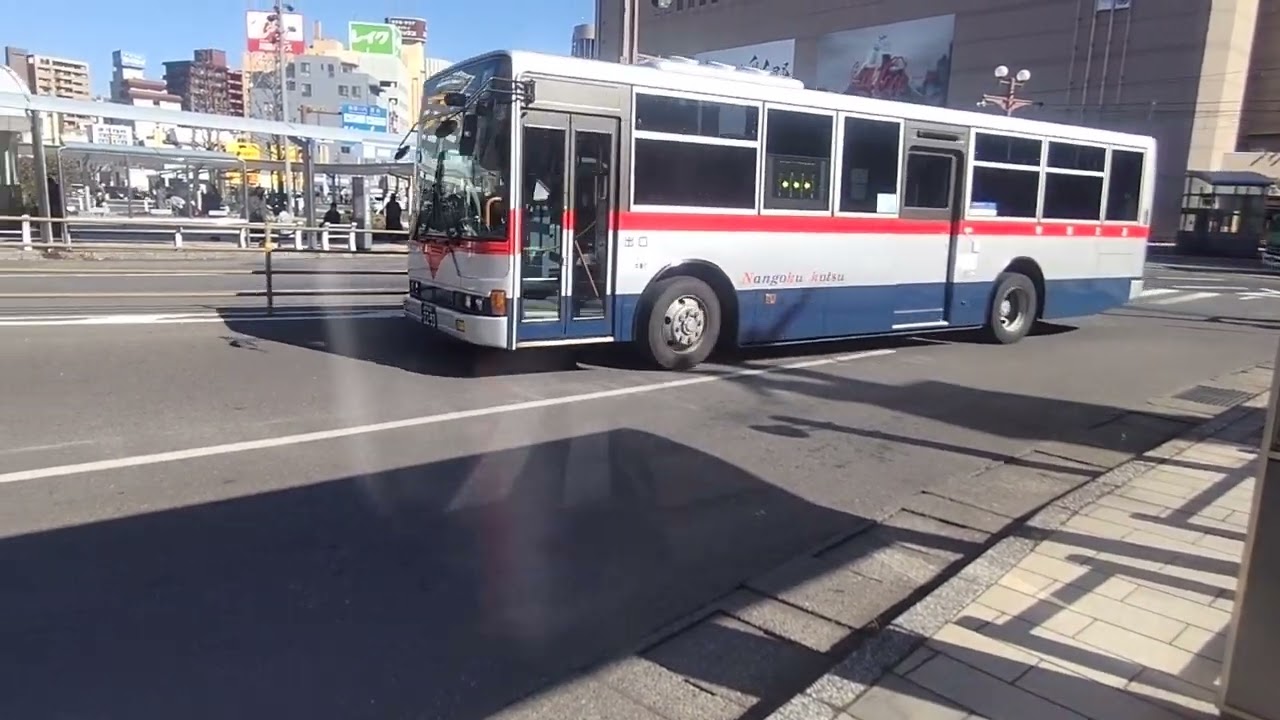南国交通　三菱ふそう・エアロスター　2293  鹿児島中央駅前にて