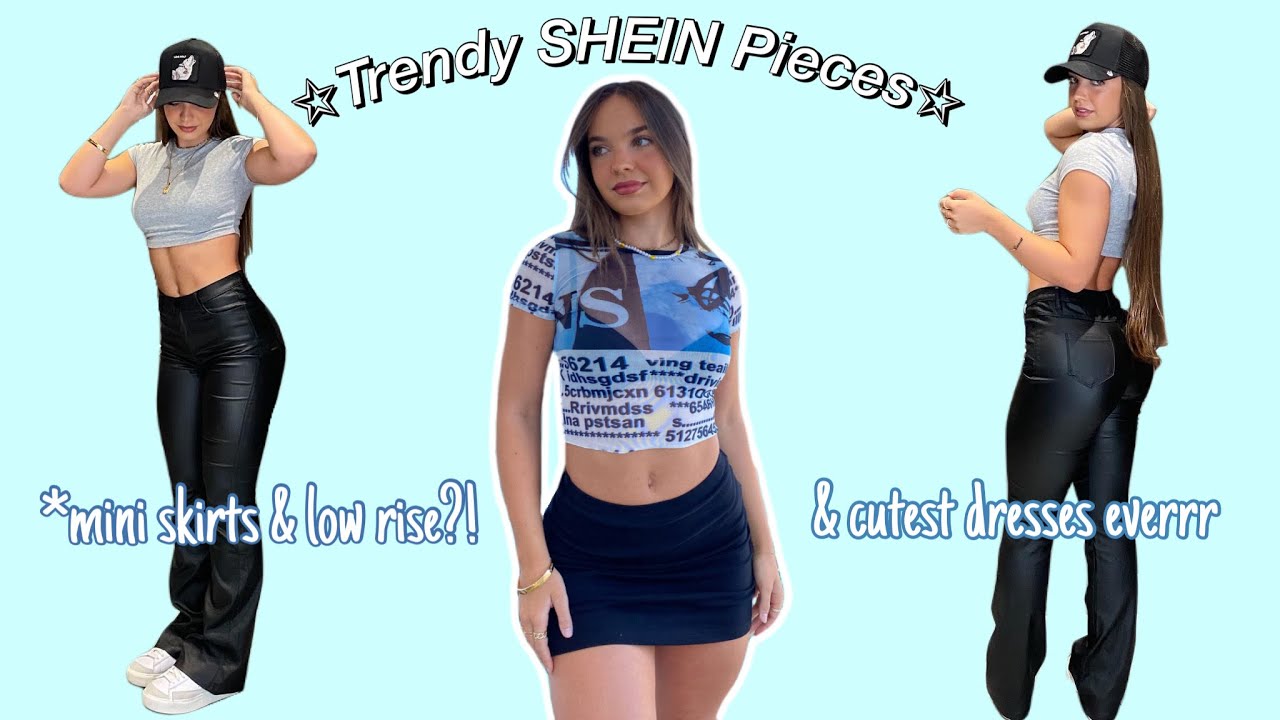 HUGE SHEIN TRENDY HAUL // trying low rise & leather pants...