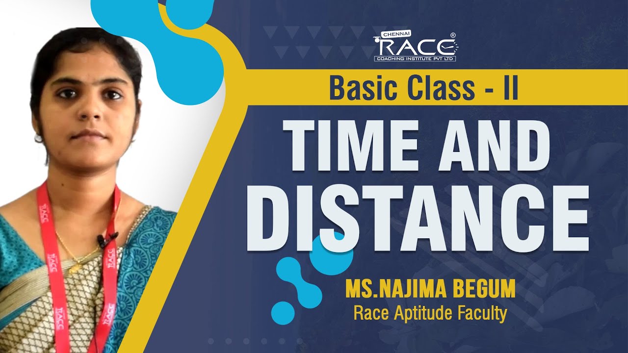 Time and Distance | Basic Class - II | Crack Bank, SSC & Govt Competitive Exams | Ms.Najima begum