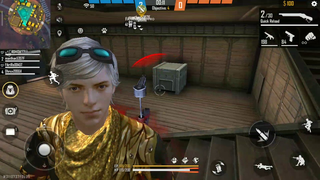FREE FIRE CLASH SQUAD 3x QDRA KILL😎😎☠️☠️