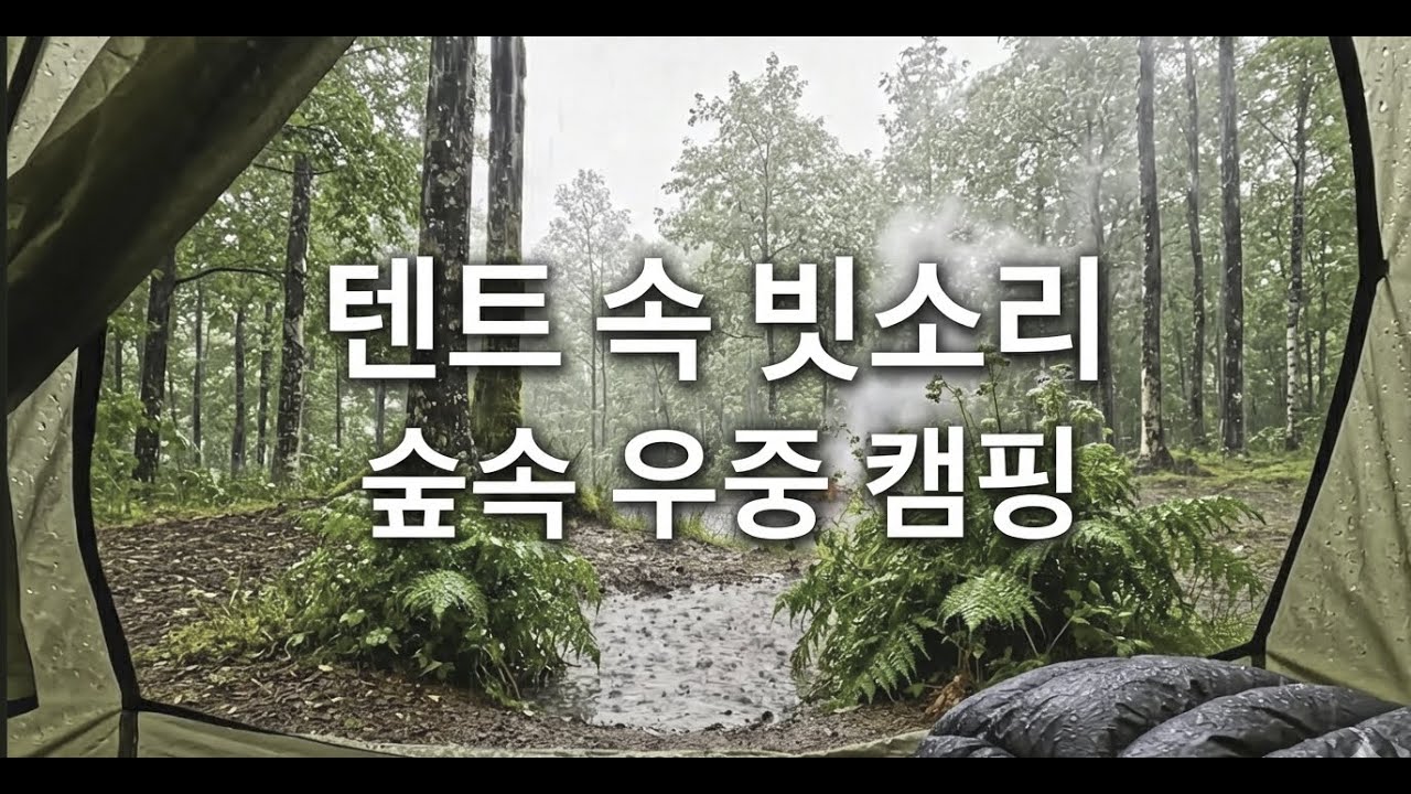 캠핑 온 기분 내고 싶을 때 듣는 음악 ⛺ 빗소리, 모닥불, 그리고 따뜻한 커피