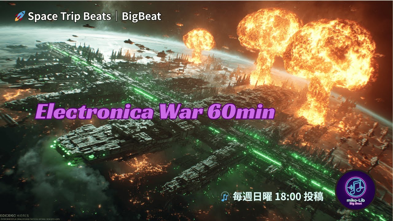 🚀 エレクトロニカウォー 60 min  🚀 Space Trip Beats
