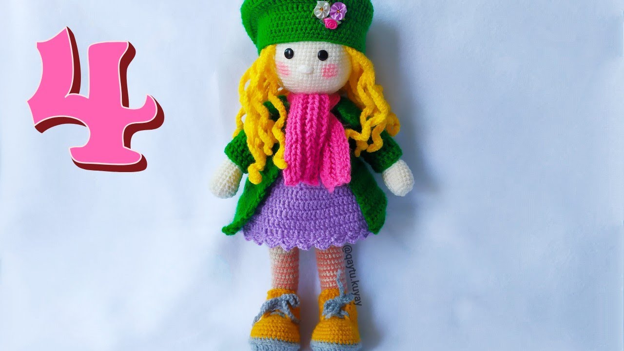 #AMIGURUMI * MUÑECA KUYAY - TEJIDO A CROCHET vídeo 4