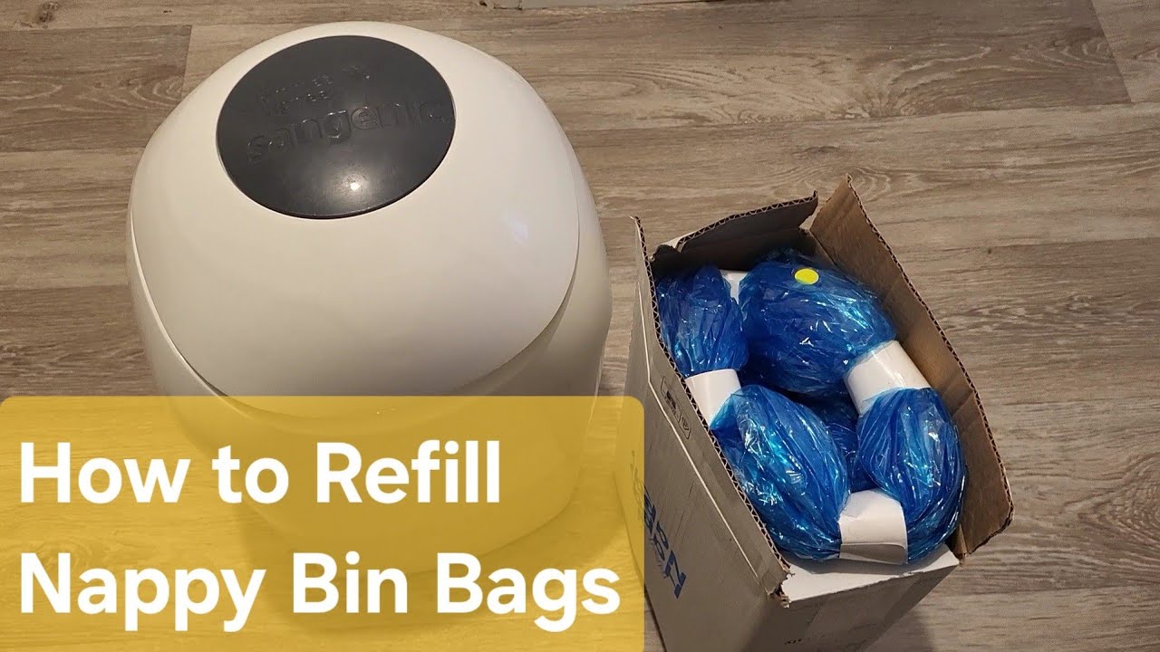 How to Refill Tommy Tippee Nappy Bin CARTRIDGES with NEW BAGS #howto #baby #UK
