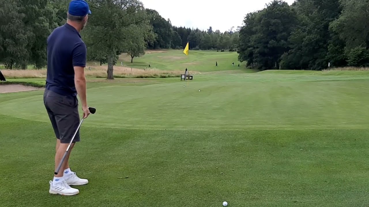 Playing 18 holes at the West Coast in Sweden with my son and my cousin. Who will win? OldMenGolfs