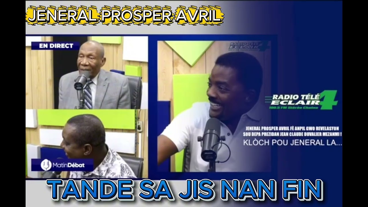 JENERAL AVRIL DI SI SE TE KONYEA JEAN CLAUDE DUVALIER PATAP KITE POUVOI A .