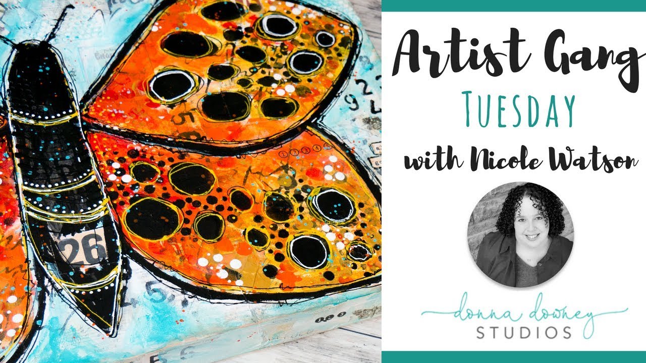 Lotus Pod Butterfly - Donna Downey Artist Gang Tuesday - 7.24.18