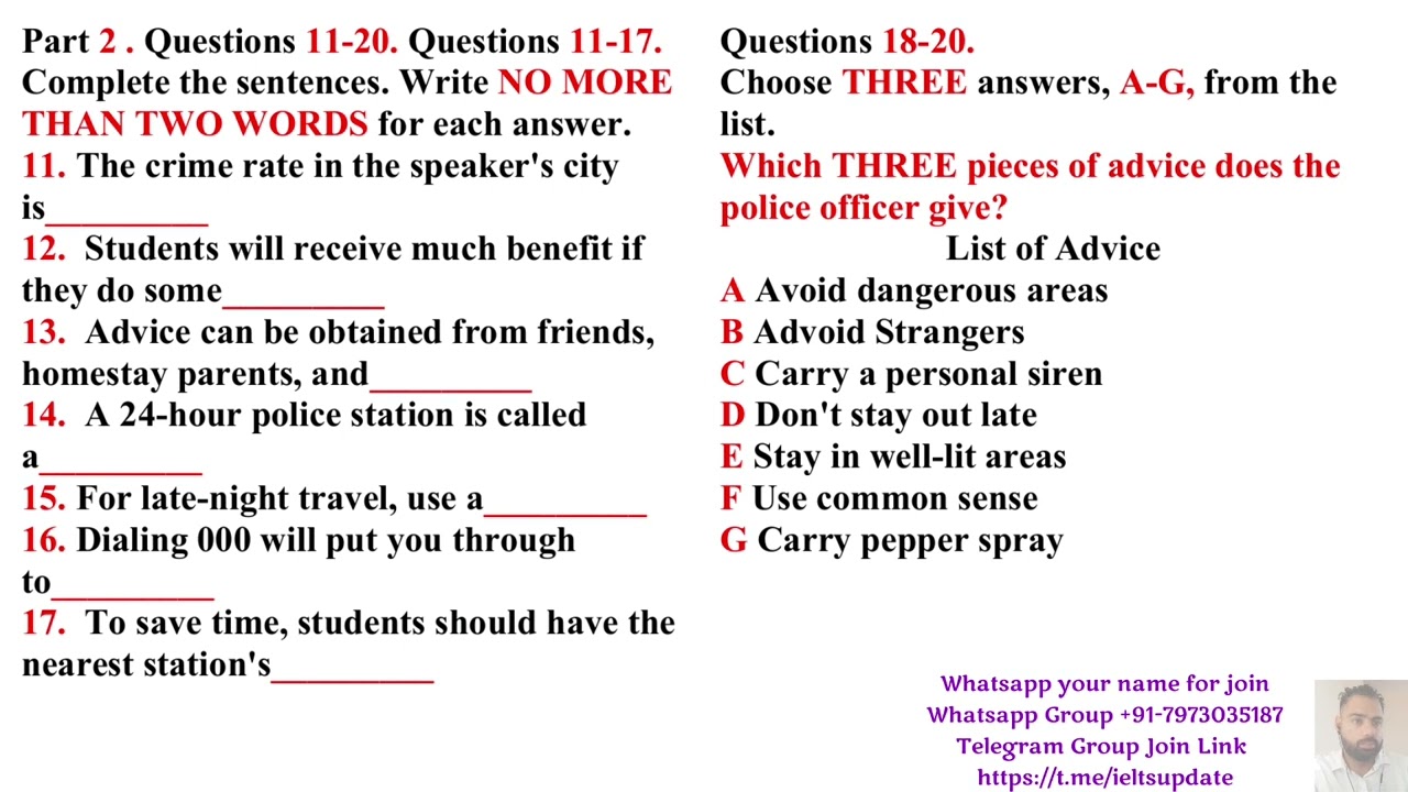 Latest Listening Test 2025 | Hard Listening Test IELTS 2025 | IDP Listening Test 2025 | 16-02-2025