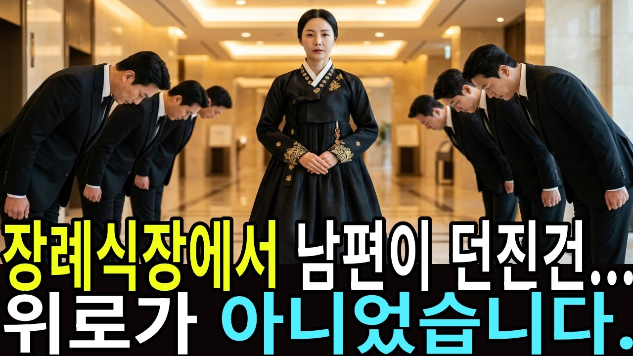장례식장에 이혼서류 던지고 떠난 남편    3일뒤, 제 건물에서 무릎꿇었습니다