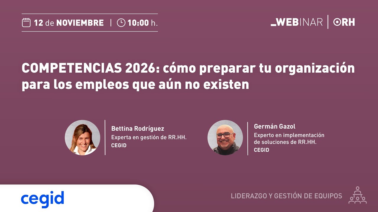 WEBINAR ORH- Competencias 2026: cómo preparar tu organización para los empleos que aún no existen