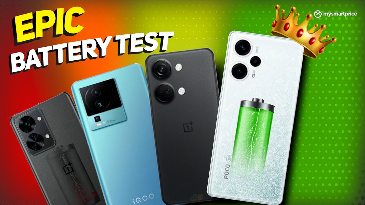 🔋 EPIC BATTERY TEST: Nord 3 vs POCO F5 vs IQOO Neo 7 vs Nord 2T⚡