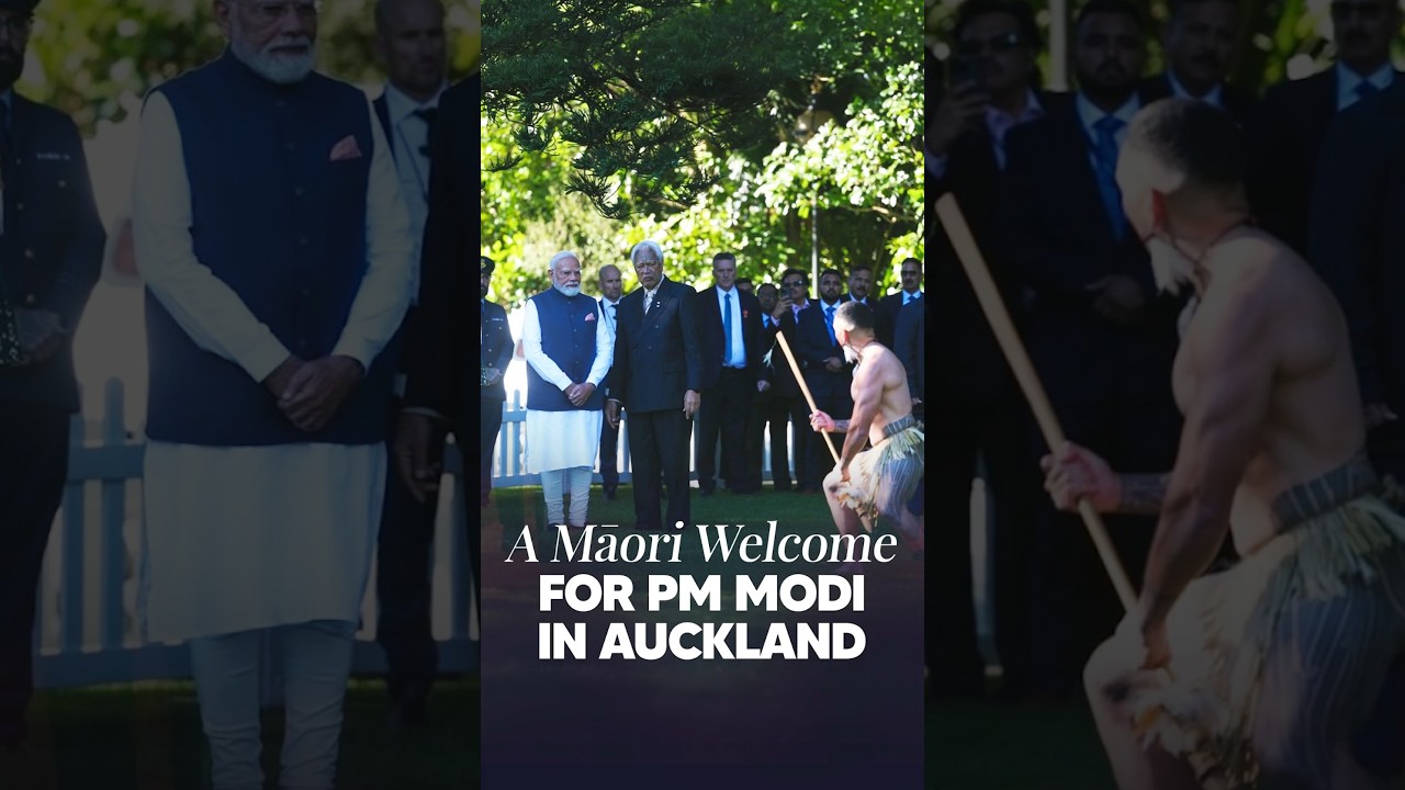 PM Modi Receives Traditional Māori Welcome in New Zealand