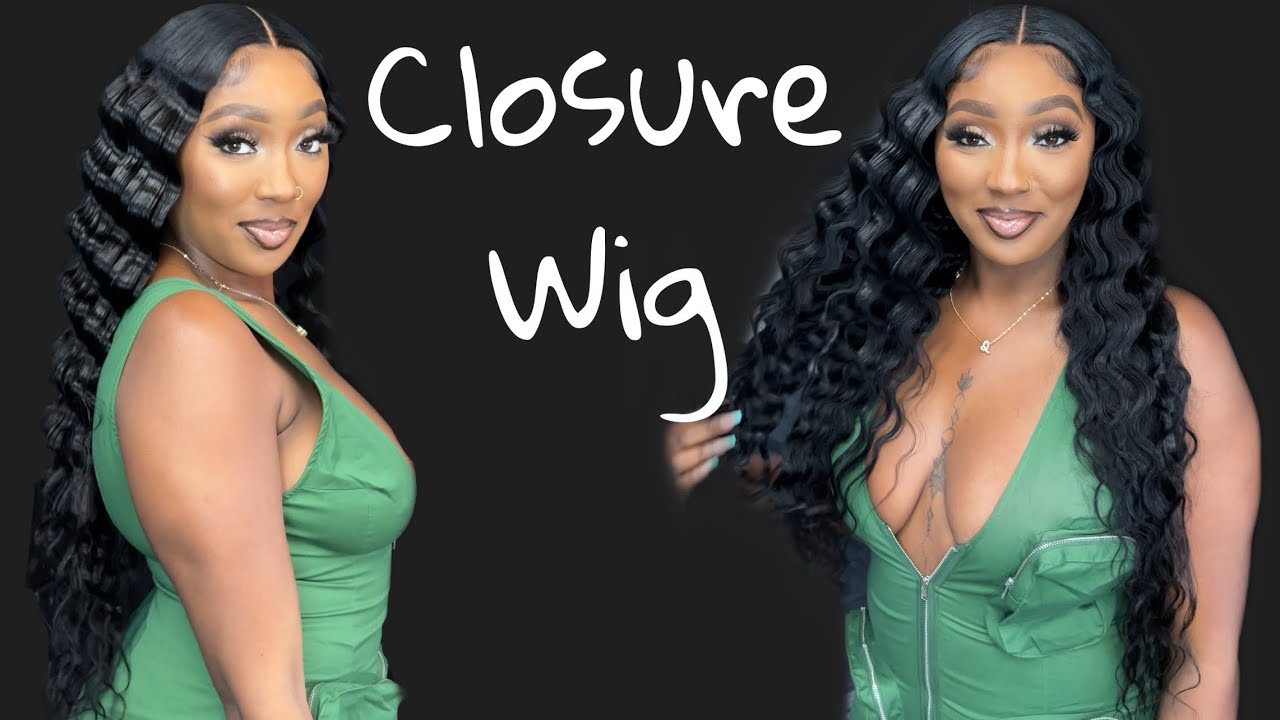 5x5 Lace Closure Wig Install | 30 Inch Hair | Crimps | Curly Me Hair |