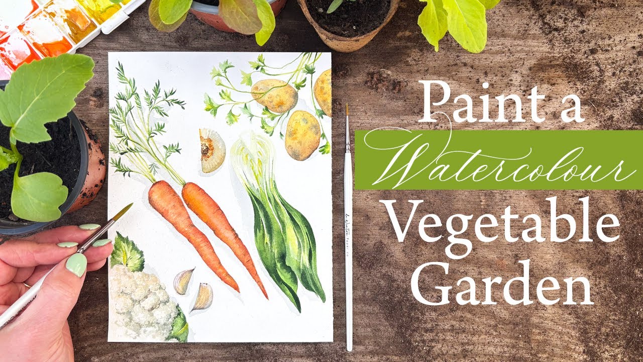 My Top Tips For Painting Watercolour Vegetables
