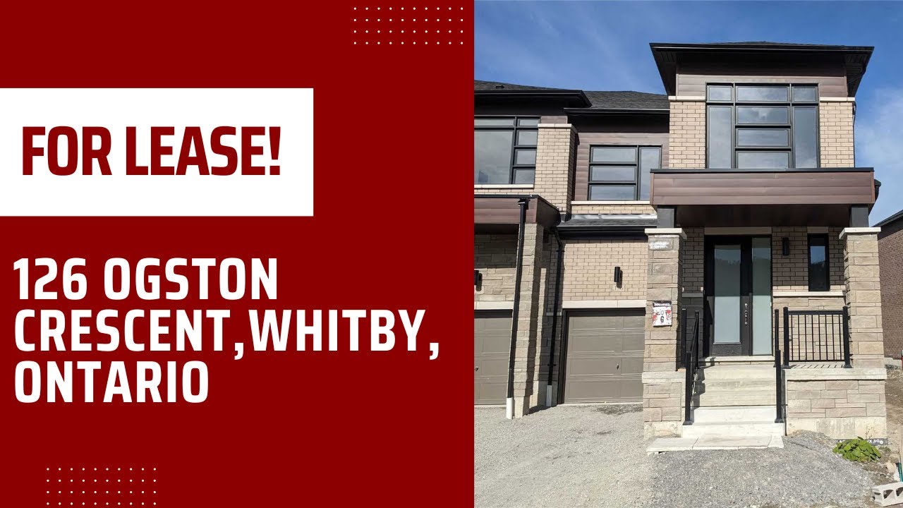 3 BED | 2.5 BATH | TOWNHOUSE - 126 Ogston Cres, Whitby, Ontario