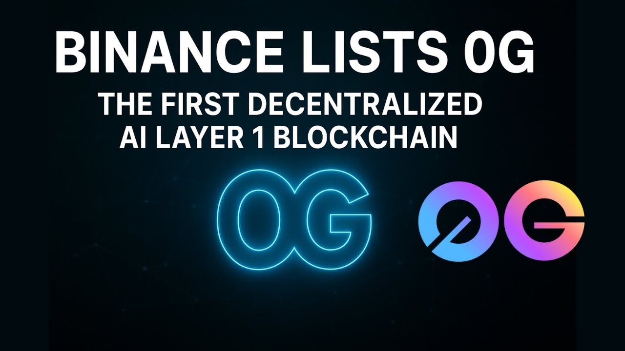 Binance Lists 0G: The First Decentralized AI Layer 1 Blockchain