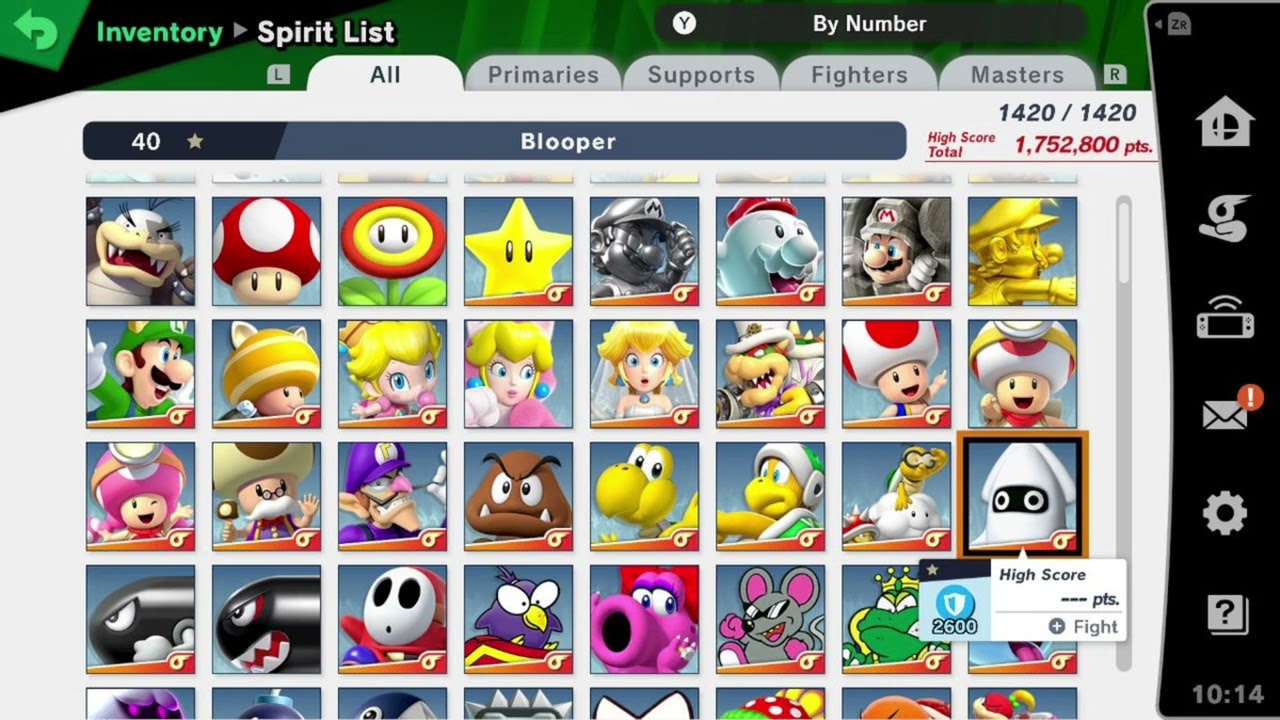 Spirits: Inventory/Items - Super Smash Bros Ultimate (slowed + reverb)