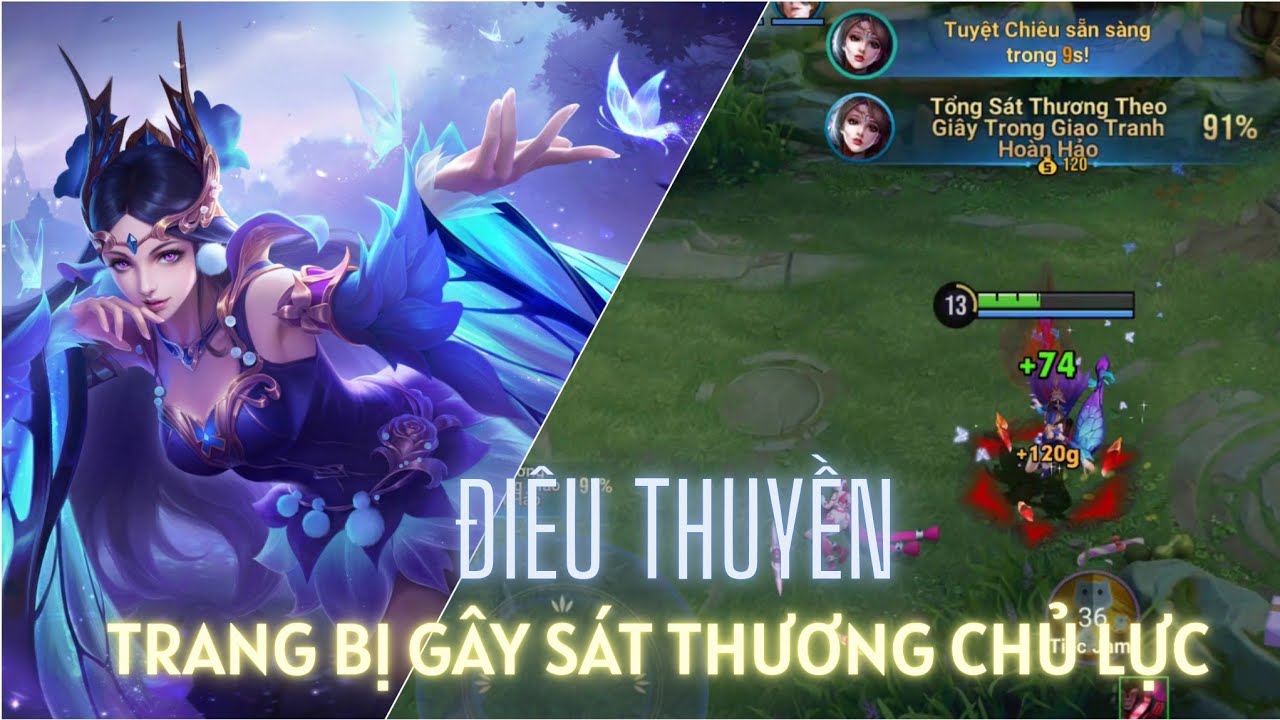VGVD | Cách best Điêu Thuyền lên đồ rank 17x gây 91% sát thương trong giao tranh tổng !🪻🦋