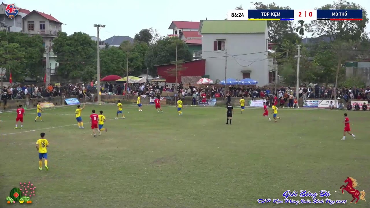 🏆 Bán Kết 1 - Giải Bóng Đá TDP Kẹm Mở Rộng Mừng Xuân Bính Ngọ Năm 2026. ⚔️FC Kẹm - FC Mỏ Thổ