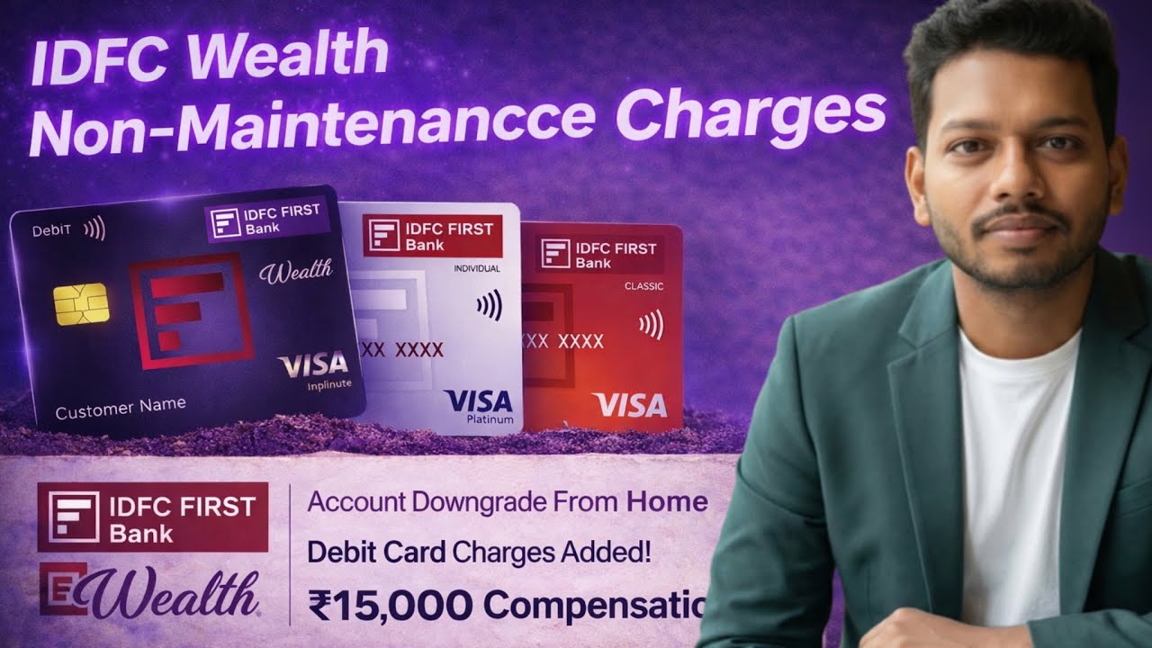 IDFC Wealth Charges Started? ⚠️ Non-Maintenance + Debit Card Fees | Account Downgrade From Home