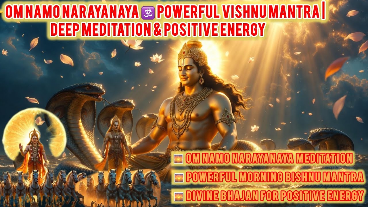 👉 Om Namo Narayanaya 🕉️ Powerful Vishnu Mantra | Deep Meditation & Positive Energy