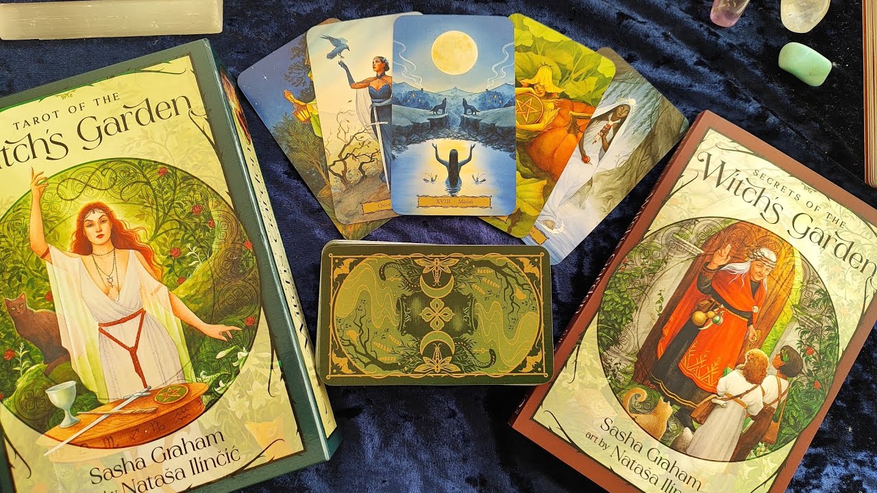 **Unboxing e Visualização Completa do Tarot Of The Witch Garden de Sasha Graham** 🌱✨