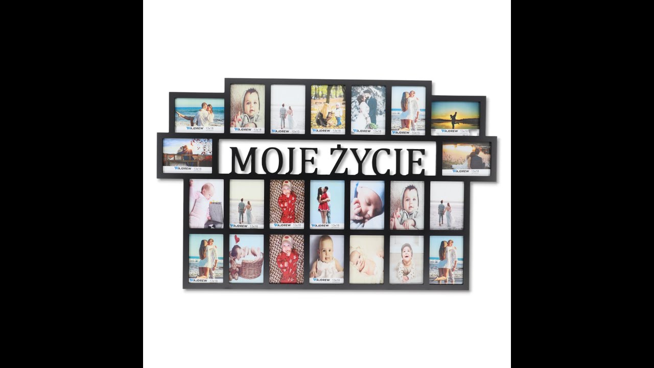 Ramka Moje życie 23 zdjęcia 10x15 cm