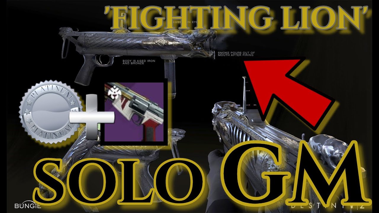 FIGHTING LION HAS POTENTIAL In Grandmaster Nightfall's -SOLO GM Insight Terminus PLATINUM Destiny 2