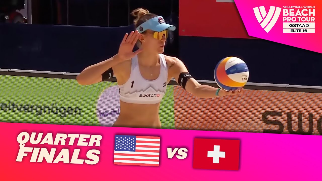 Cannon/Kraft vs. Hüberli/Kernen - Quarter Final Highlights | Gstaad 2025 #BeachProTour