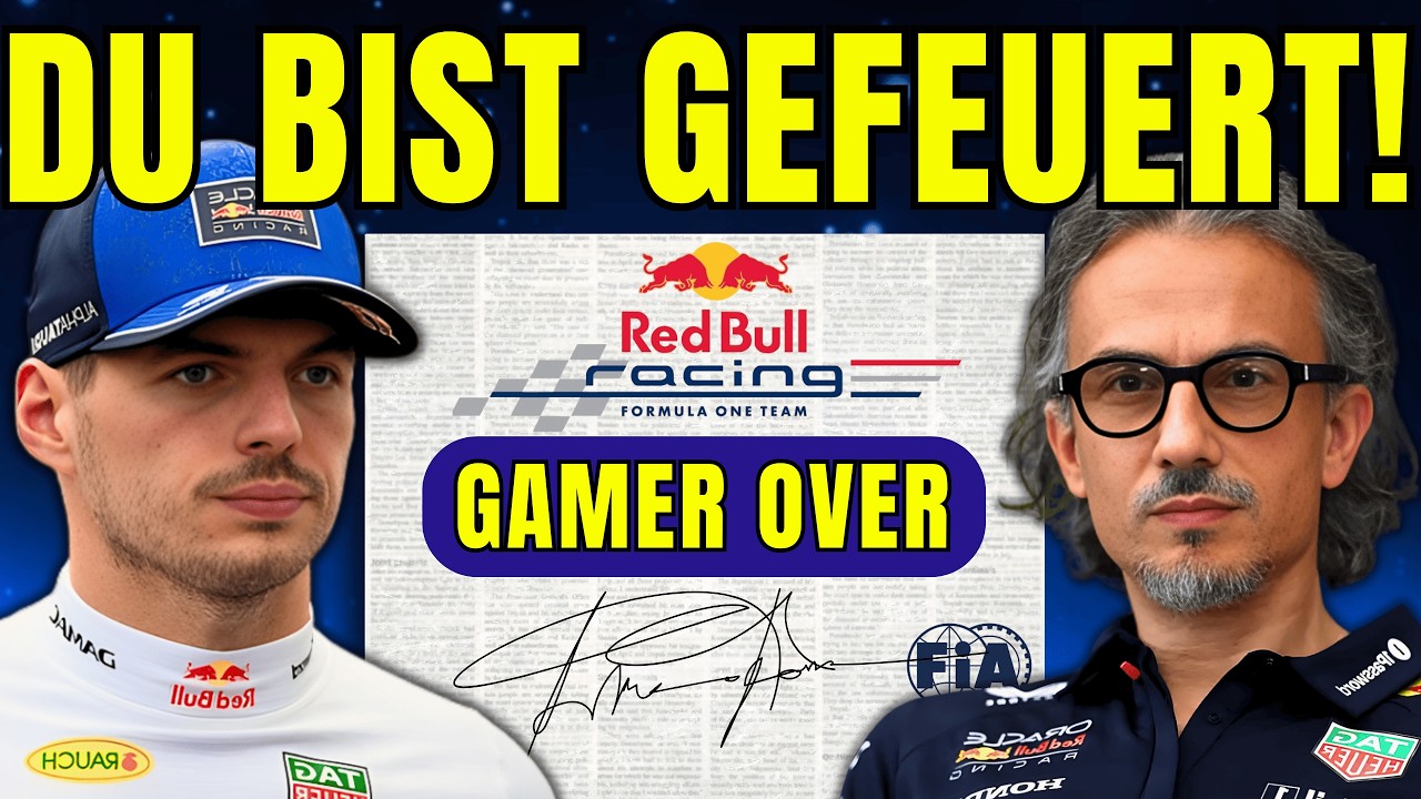 Red Bull verliert die GEDULD mit Verstappen nach grobem Fehler und Zukunft des Fahrers in DEBATTE!!
