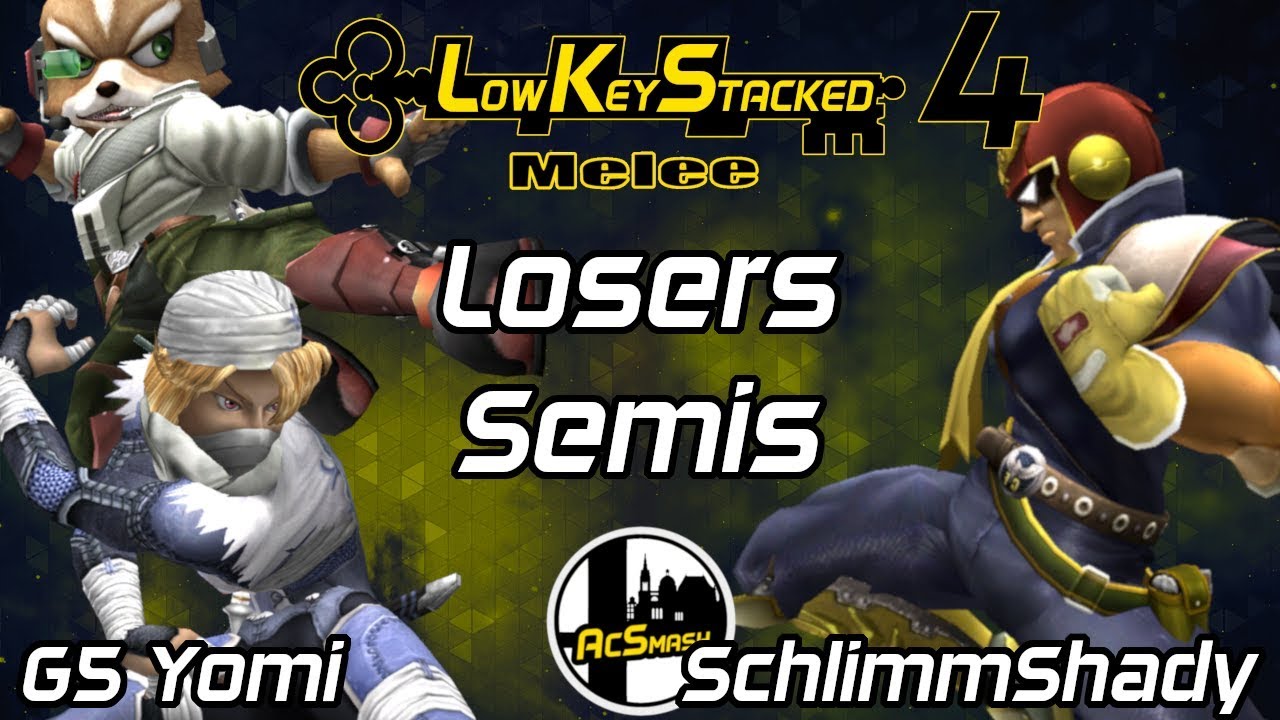LKS4 | Melee - G5 Yomi (Sheik/Fox) vs. SchlimmShady (Cpt. Falcon) - Losers Semis