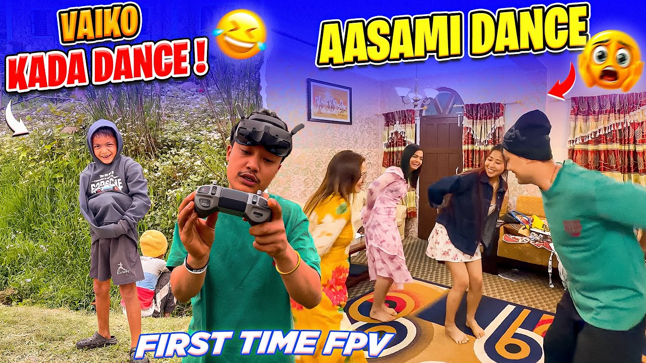 Aasami Dance sekaudai Punam || first fpv flight || || MRB Vlog ||